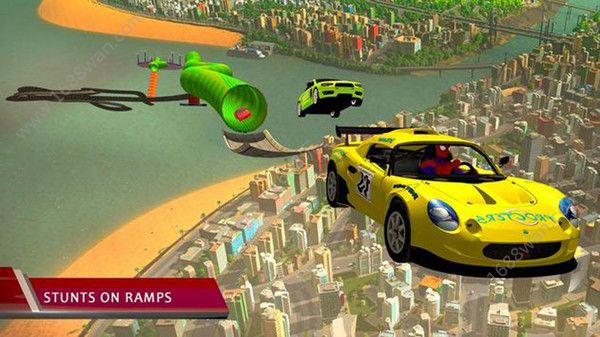 超级英雄斜坡特技赛车游戏安卓版下载图片1
