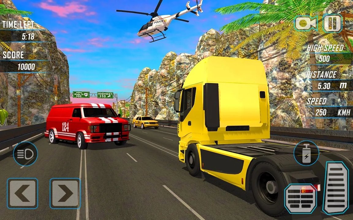 公路卡车赛车游戏图片2