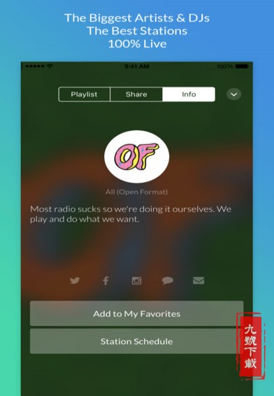 Dash Radio app