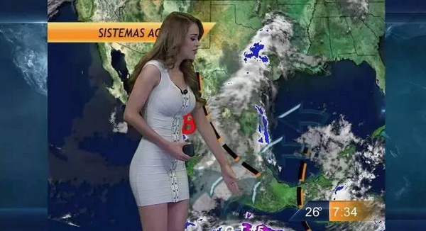 墨西哥天气预报女主播视频