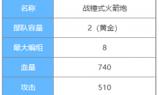 剑与家园战锤式火箭炮图鉴介绍_战锤式火箭炮属性介绍