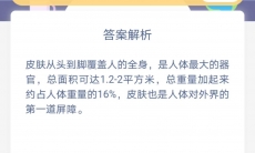 皮肤为什么是人体最大器官_支付宝蚂蚁庄园小课堂6月22日答案是什么