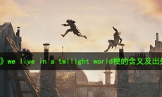 we live in a twilight world是什么梗_we live in a twilight world梗的含义及出处介绍