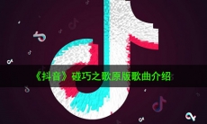 抖音碰巧之歌原唱是谁_碰巧之歌原版歌曲介绍