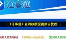 辽事通怎么查核酸检测报告-2021查询核酸检测报告教程