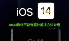 iOS14微信不能选照片怎么办_iOS14微信不能选照片解决方法介绍